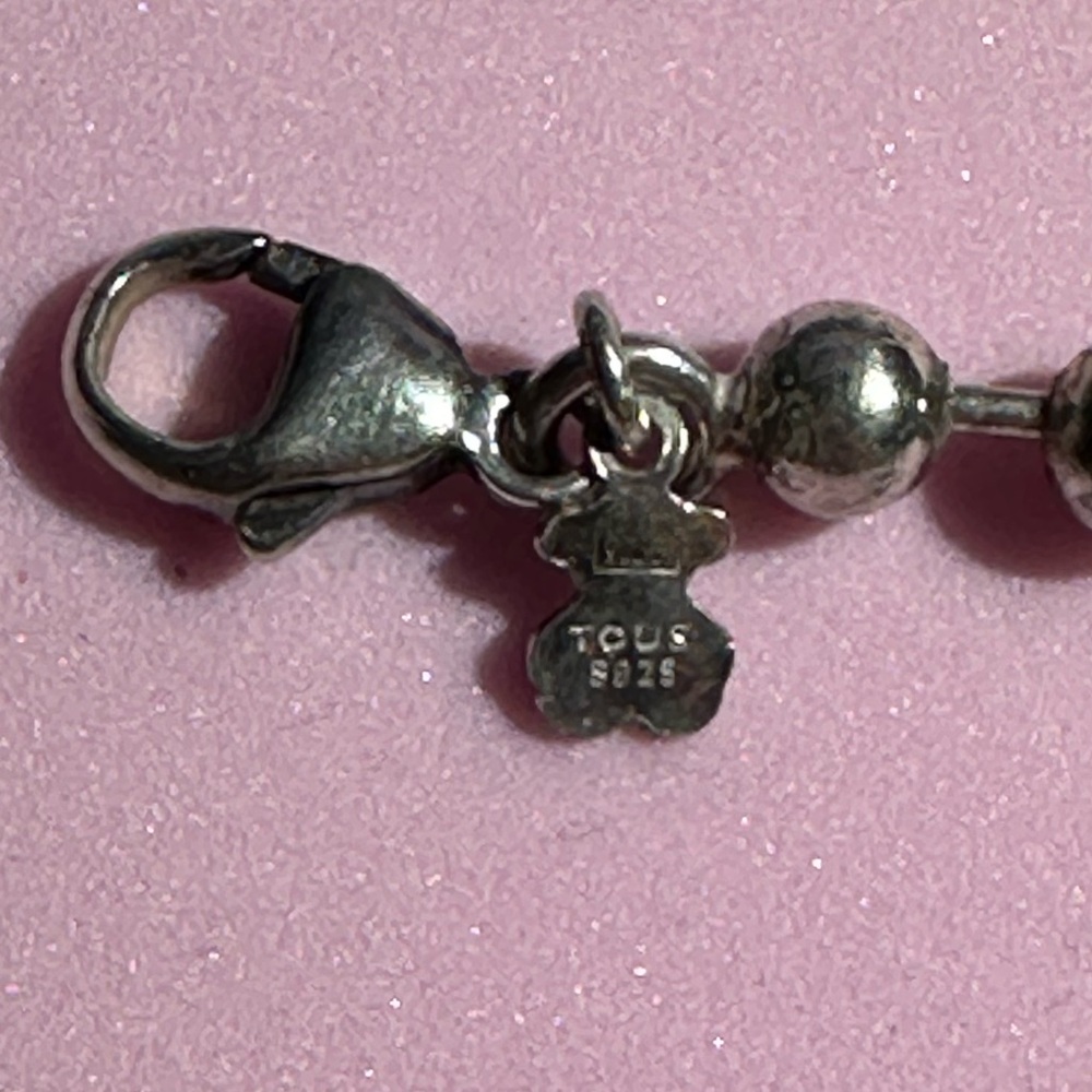 TOUS: Silver Beaded Charm Bracelet (USED) - Picture 5 of 13
